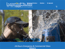 Tablet Screenshot of liverpoolglass.com.au